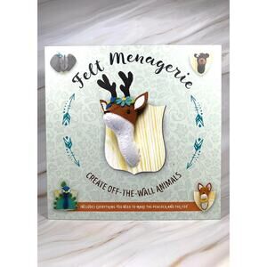 DIY Craft Felt Menagerie Wall Stuffed Animals Make a Fox And Peacock